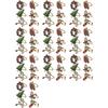 BAAJ-60Pcs Christmas Napkin Rings Xmas Napkin Holder Rings Wreath For Holiday Party Dinner Table Decoration