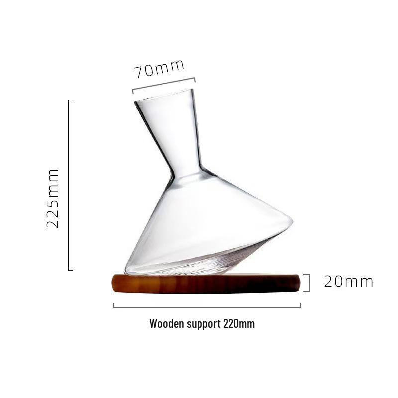 Crystal Gyroscope Rotating Decanter - Creative Wobbly Tumbler Glass