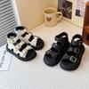Kids High Top Sandals for Girls 2025 Summer New Toddler Roman Beach Shoes Non-slip Versatile Chic Comfort Cool Gladiator Shoes