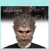 Uniek Black Myth Wukong Masker Speels Apenhoofddeksel Voor Halloween Cosplay Evenementen