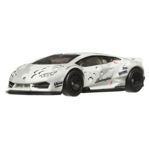 Hot Wheels Car Culture Slide Street Liberty Works Lamborghini Huracan Vehicle Toy Miniature Car for Ages 3 and Up, White, HKC84