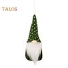 Christmas Hanging Gnome Decorations Plush Gnome Ornaments Handmade Faceless Dwarf Figurine for Tree Wall Fireplace Window Decor