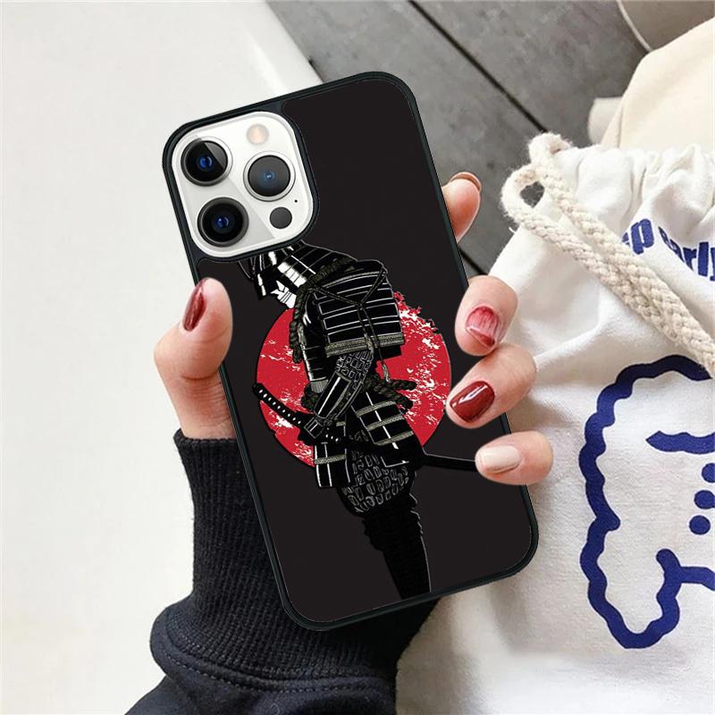 Japan Samurai Ninja Ronin Phone Case For iPhone 17 Air 15 16 Cover  11 13 14 Pro Max 12 Plus Max Fundas