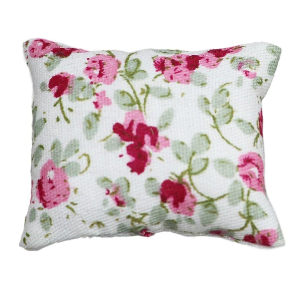 Pretend Play 1:6/1:12 Dollhouse Furniture Doll House Accessories Simulation Plaid Pillow Gifts