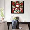 New Arrival 5D DIY Full Circle Diamond Painting "Christmas Snowman" Embroidery Cross Stitch Home Decoration Gift
