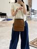 Blow Suede Bucket Bag _ Mocha Mousse