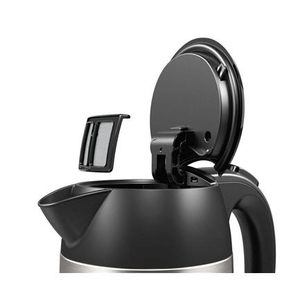 Bosch | Kettle | Designline Twk3P420 | Electric | 2400 W | 1.7 L | Stainless Steel | 360° Rotational Base | Stainless Steel/Black