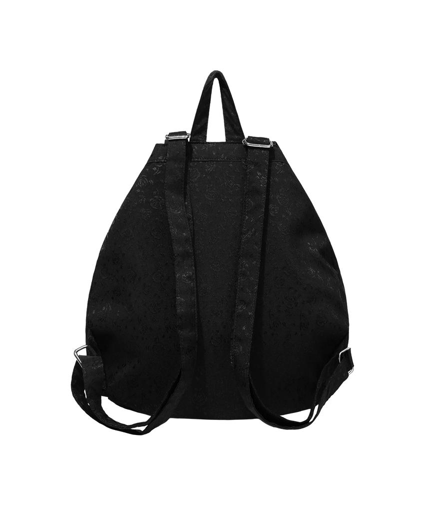 Fancy Club Satin Eyelet Backpack (Black) F26Qe989