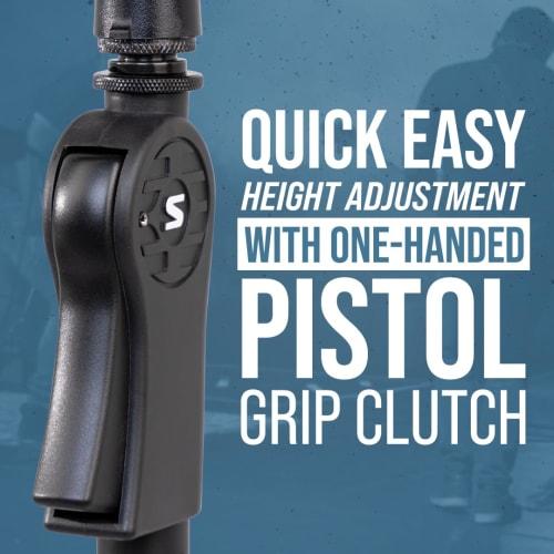 Shure by Gator Deluxe Tripod Microphone Stand, Straight Type, with Pistol Grip Clutch, SH-TRIPODSTANDDX