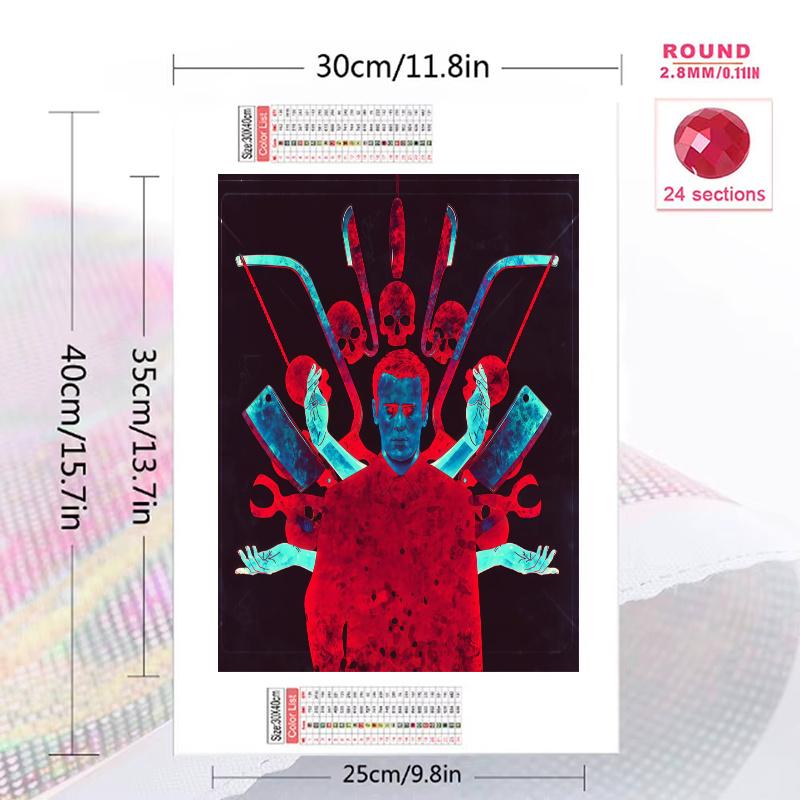 Mindhunter 100% Round Full Drill 5D DIY Diamond Painting Embroidery Cross Stitch Rhinestone Décor