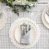 uxcell 100pcs White Lace Paper Doilies, 10.5" Round, Disposable Paper Placemats for Weddings, Birthdays, Cakes, Desserts, and Tableware