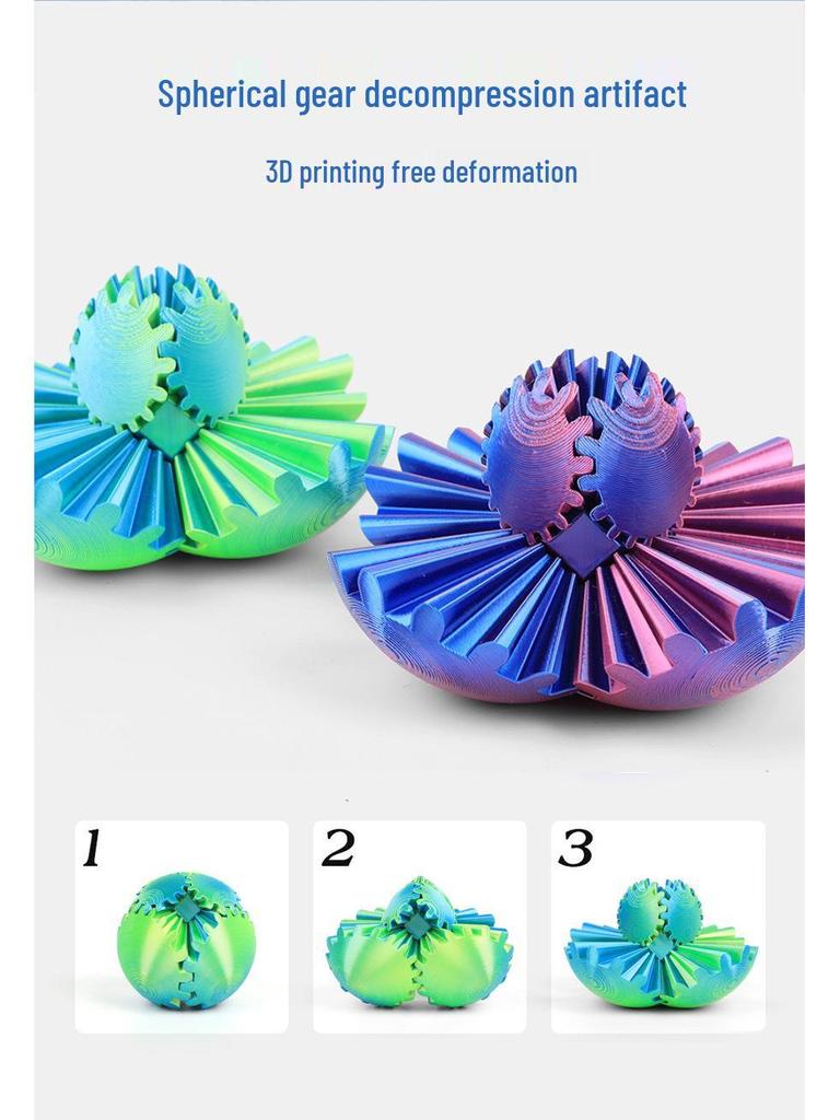 3D Gear Ball: Popular Stress-Relief Rotating Toy