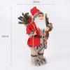 Christmas Decorations pink Santa Claus Dolls Standing Christmas Figurine Holiday Decoration Ornaments Layout Window Decoration