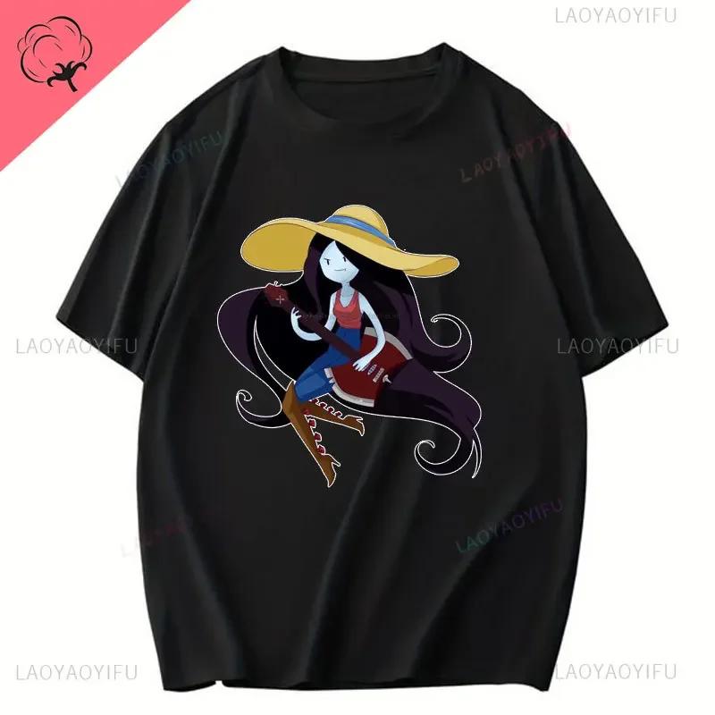Fashion Adventure Time Cotton T Shirt Marceline The Vampire Queen Short Sleeve T-Shirt Summer O-neck Clothes Unisex Casual Tops