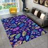 3D Nordic Luxury Flower Rose Area Rug Large,Carpet Rug for Home Living Room Bedroom Sofa Doormat Decor,Kids Non-slip Floor Mats