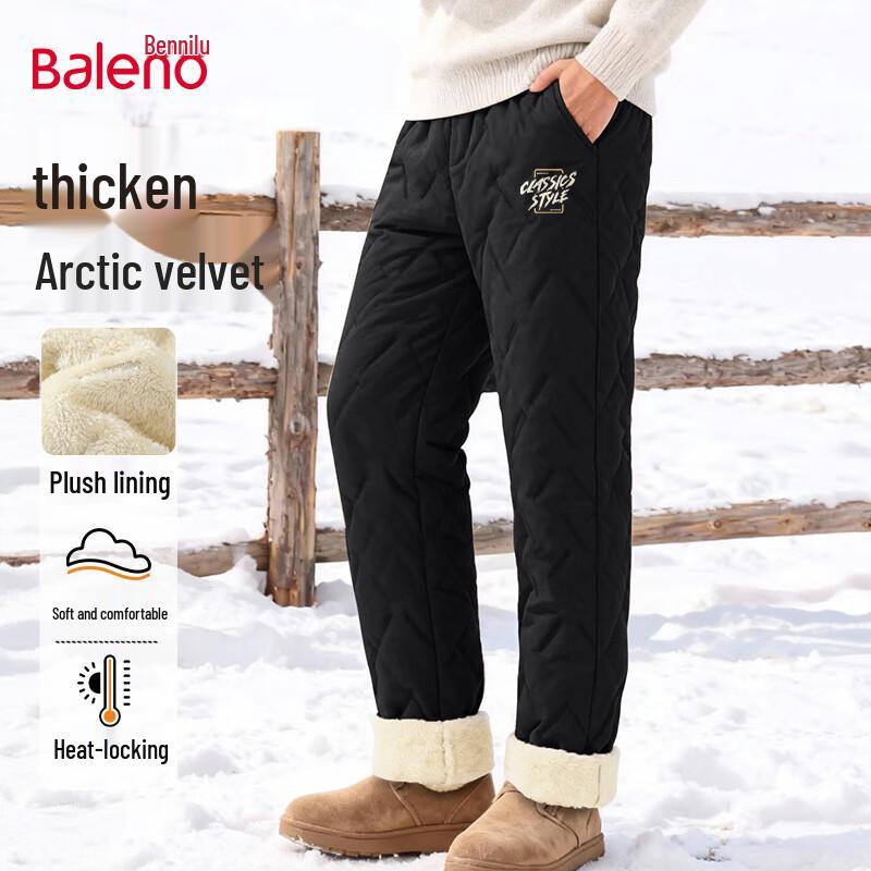 Baleno Men s Fleece-Lined Winter Casual Pants M