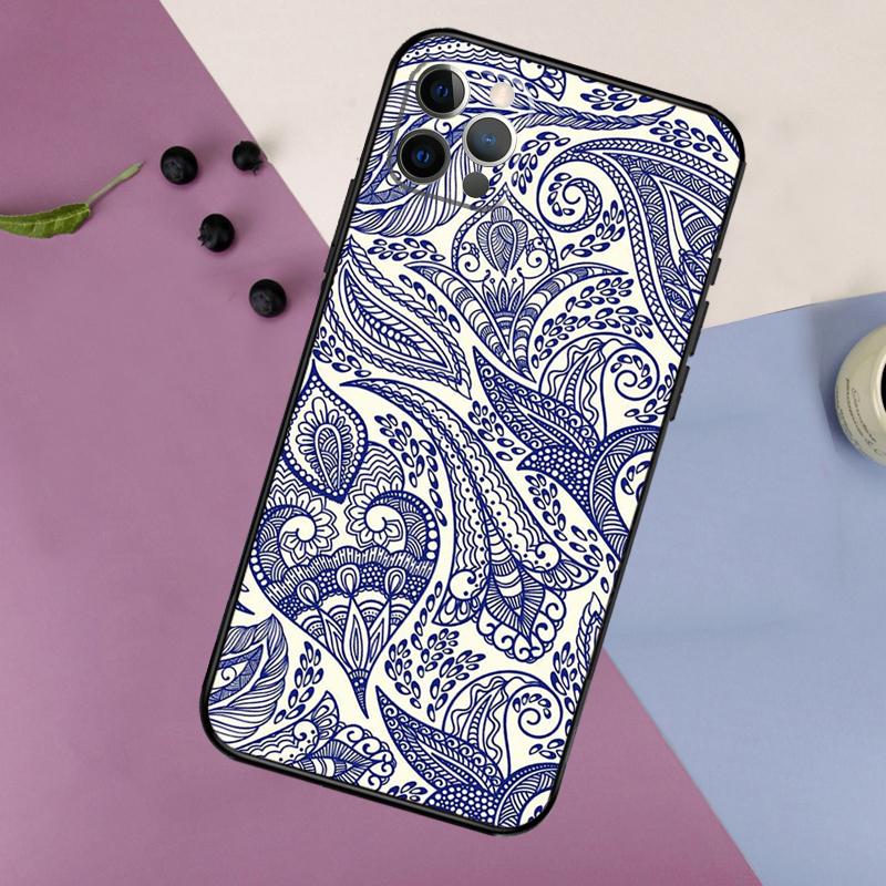 Paisley Pattern Phone Case For iPhone 17 16 15 14 11 12 13 Pro Max Plus 12 13 mini 16e 17 Air Bumper Cover
