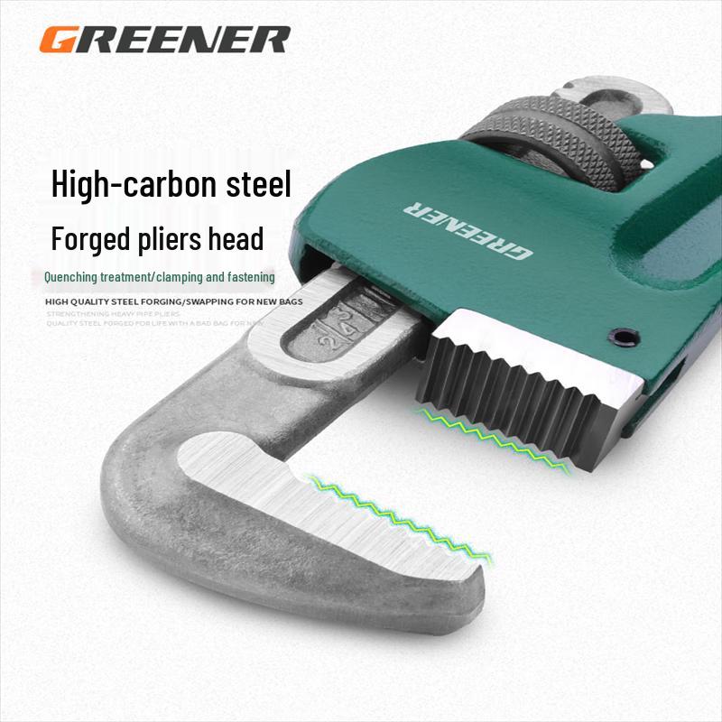 Brangdy 18-inch Multifunctional Self-Tightening Pipe Wrench