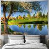 Neuer Nordischer Stil Landschafts-Wandteppich Wandtuch Modern Einfache Wohnkunst Wohnzimmer Wandbild Schlafzimmer Dekorative Tapisserie