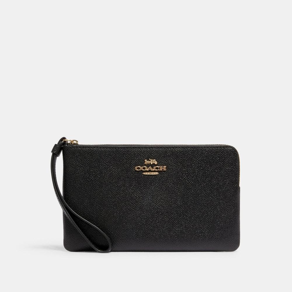 

Большой браслет Coach на угловой молнии золотисто-черный