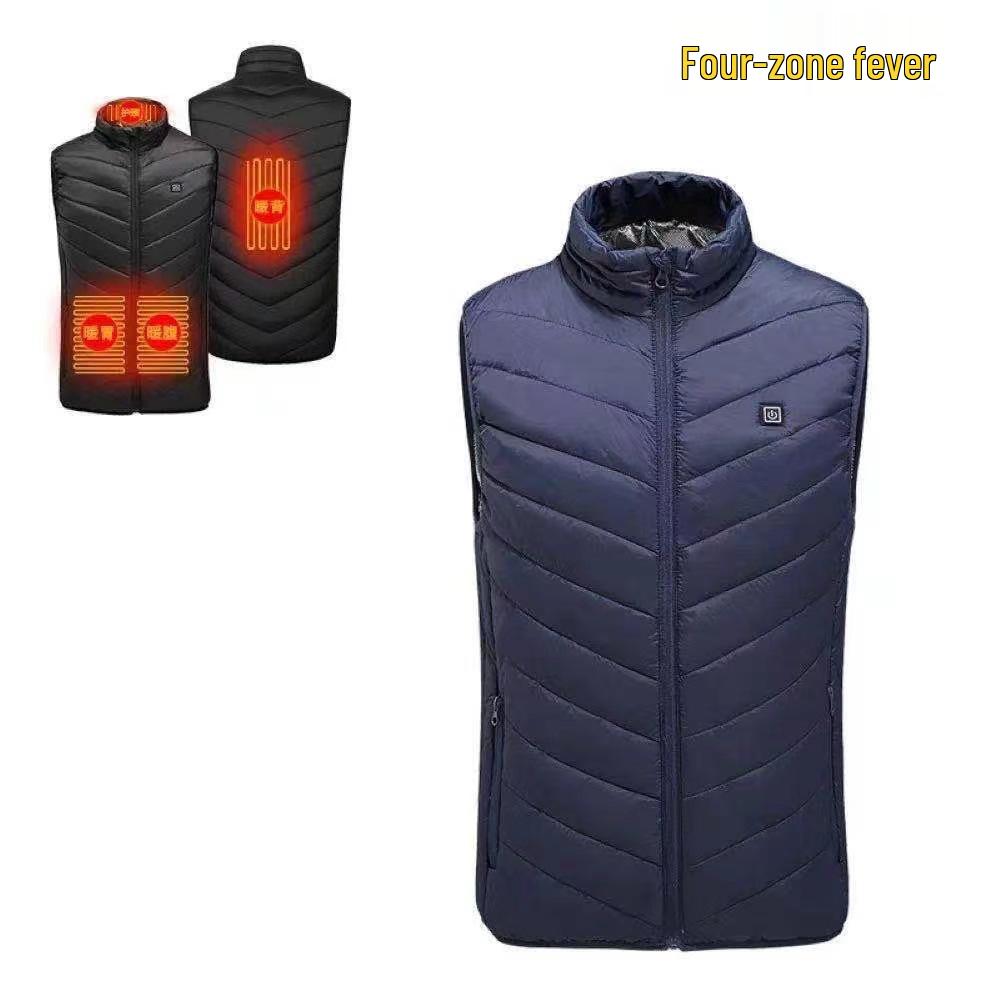 Unisex Smart Electric Heating Vest - Full Body, Constant Temperature