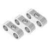 ACROPIX AN4 Hose Separator Clamp Car Accessories Silver Tone - Pack of 3