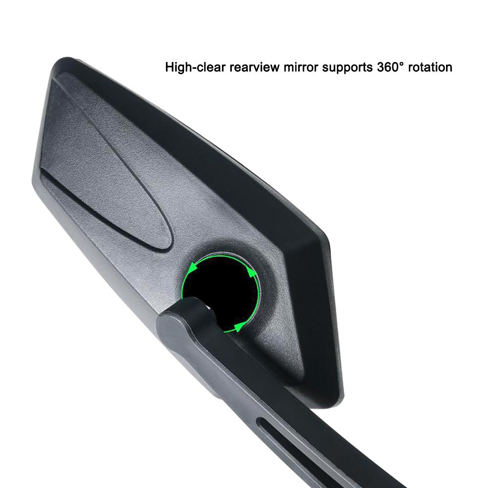 Bike Rearview Mirror Bicycle Handlebar Rear View Mirror 360 Degrees  Rotatable Safety Mirror Wide Angle for