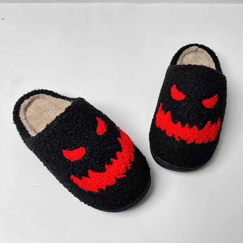 Cross-border spot Mao Mao slippers Halloween thick-bottomed bat cotton mop warm non-slip thickened household thermal cotton mop