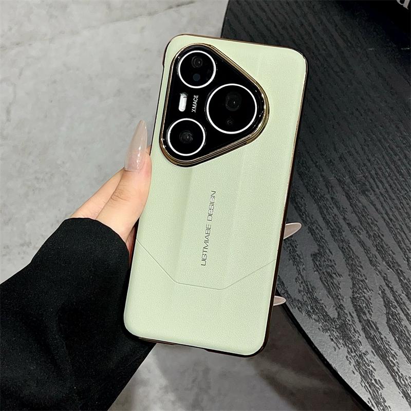 

Case For Huawei Pura 80 Ultra 80 Pro Hard Business PC Leather Ultra-thin Transformative Phone Back Cover For Pura 80Ultra Shell Huawei Pura 80 Ultra