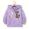 New Stylish & Cute Cat-Print Zip-Up Hoodie — Fun,Casual Y2K-Style Streetwear/Athleisure Zip-Up Hoodie for Boys and Girls (Thickened for Autumn/Winter)