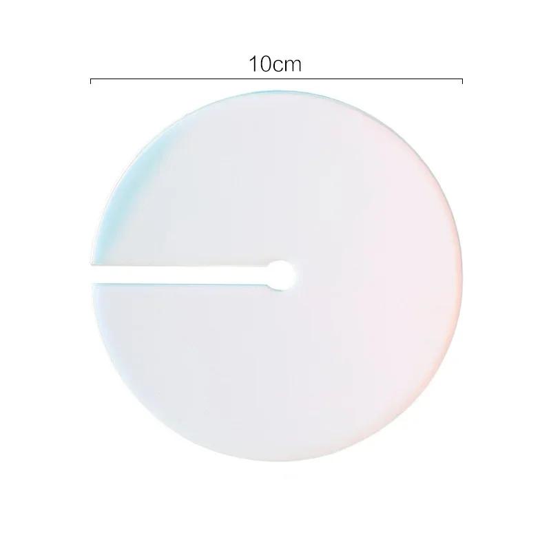 

1 шт. Акриловая подставка Простая Красочная Прозрачная Термостойкая Водонепроницаемая Подставка для Напитков Кофейной Чашки Кухонные Аксессуары Посуда