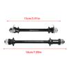 1Pc 150/180Mm Bike Front Rear Wheel Hub Axles Metal Bicycle Solid Spindle Shift Shaft Lever Cycling Replacement Accessories