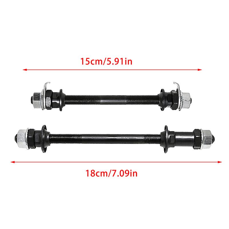 1Pc 150/180Mm Bike Front Rear Wheel Hub Axles Metal Bicycle Solid Spindle Shift Shaft Lever Cycling Replacement Accessories