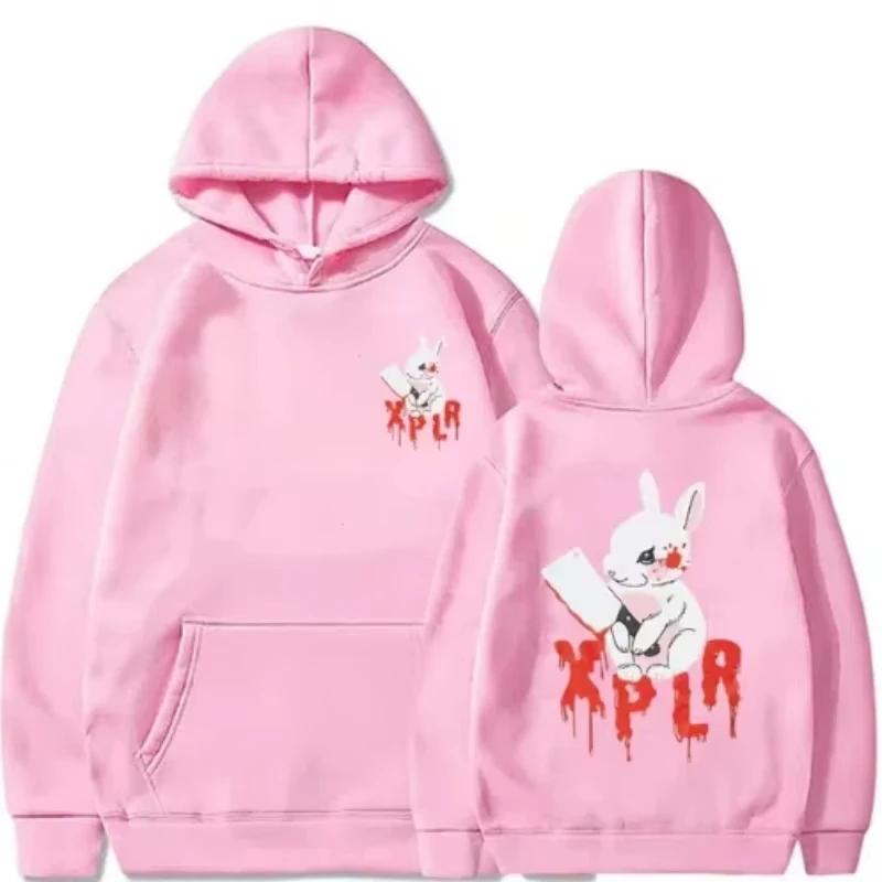 2025 Sam Xplr Merch Colby autumn Hat Sweatshirt Rabbit pocket Sweatshirt Men's casual fashion sweatshirt Printed Sweatshirt