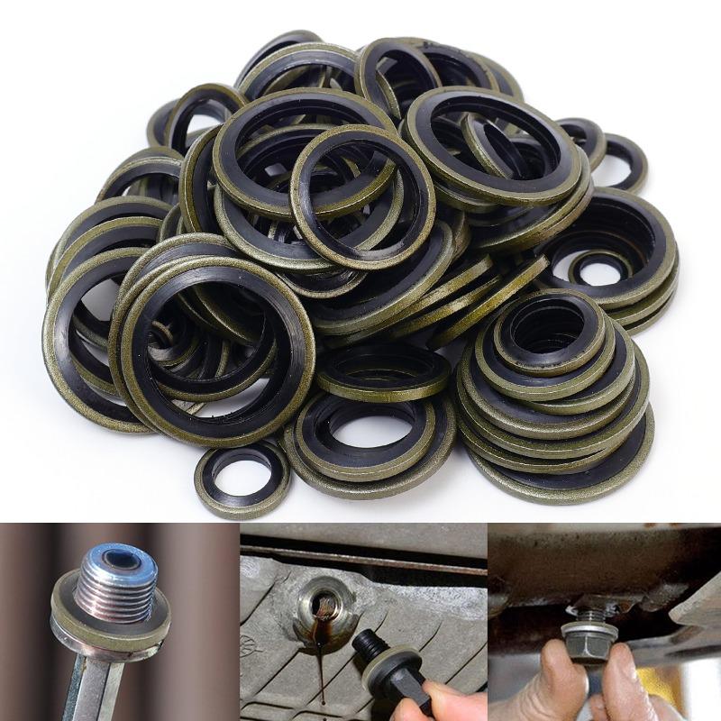 Non-Slip Car High Pressure Fuel Line Drain Plug Gasket Universal Oil Pan Gaskets Accessories Seal M6/M8/M10/M12/M14/M16/M18/M20