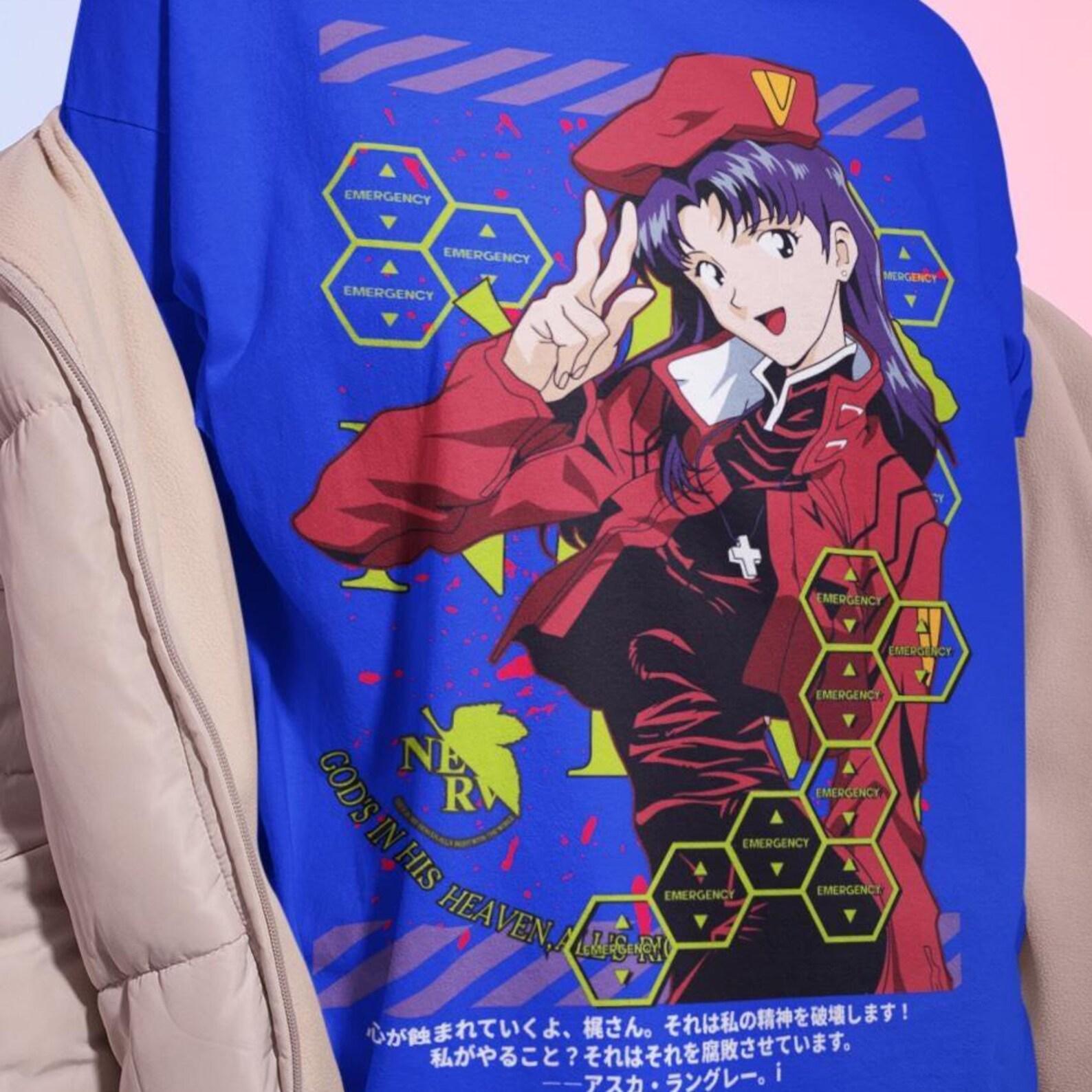 Misato Katsuragi Anime Shirt – Evangelion Tshirt,EVA Tee,Katsuragi Sweater 4XL