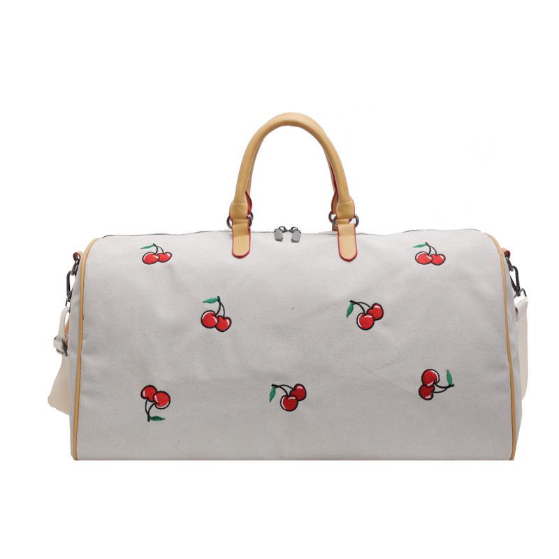 

Женская персонализированная дорожная сумка большой вместимости с принтом вишни, бытовая сумка для хранения, багажная сумка, можно использовать для покрытия выдвижной ручки