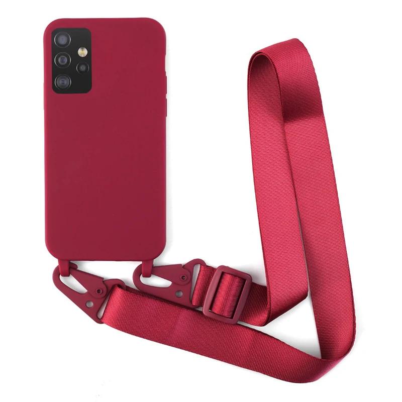 Lanyard Case For Samsung Galaxy A55 A35 A25 A15 A05S A52 A23 A13 A53 A54 A14 A24 A34 A73 A33 A32 A12 A72 A51 A71 A22 A21S Cover