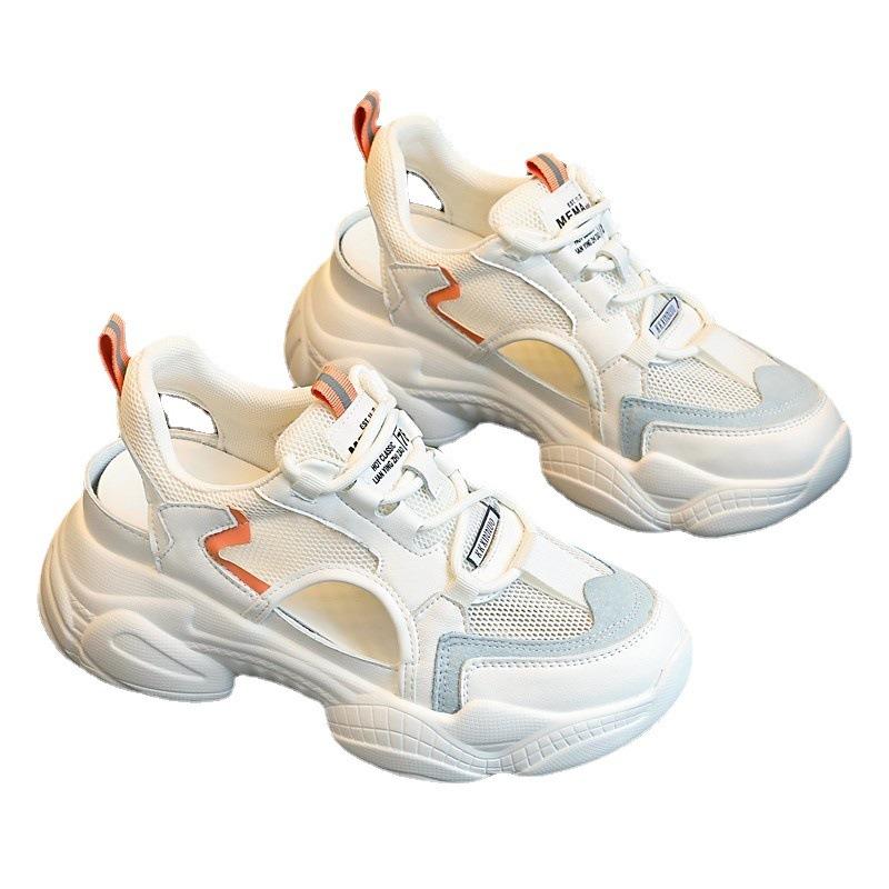 Brand Original Women Hollow-out Casual Sandals Summer Breathable Flat Sneakers Korean Female All-match Beach Sandalias De Mujer