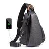 Dc.meilun Men's Waterproof Casual USB Crossbody Chest Bag