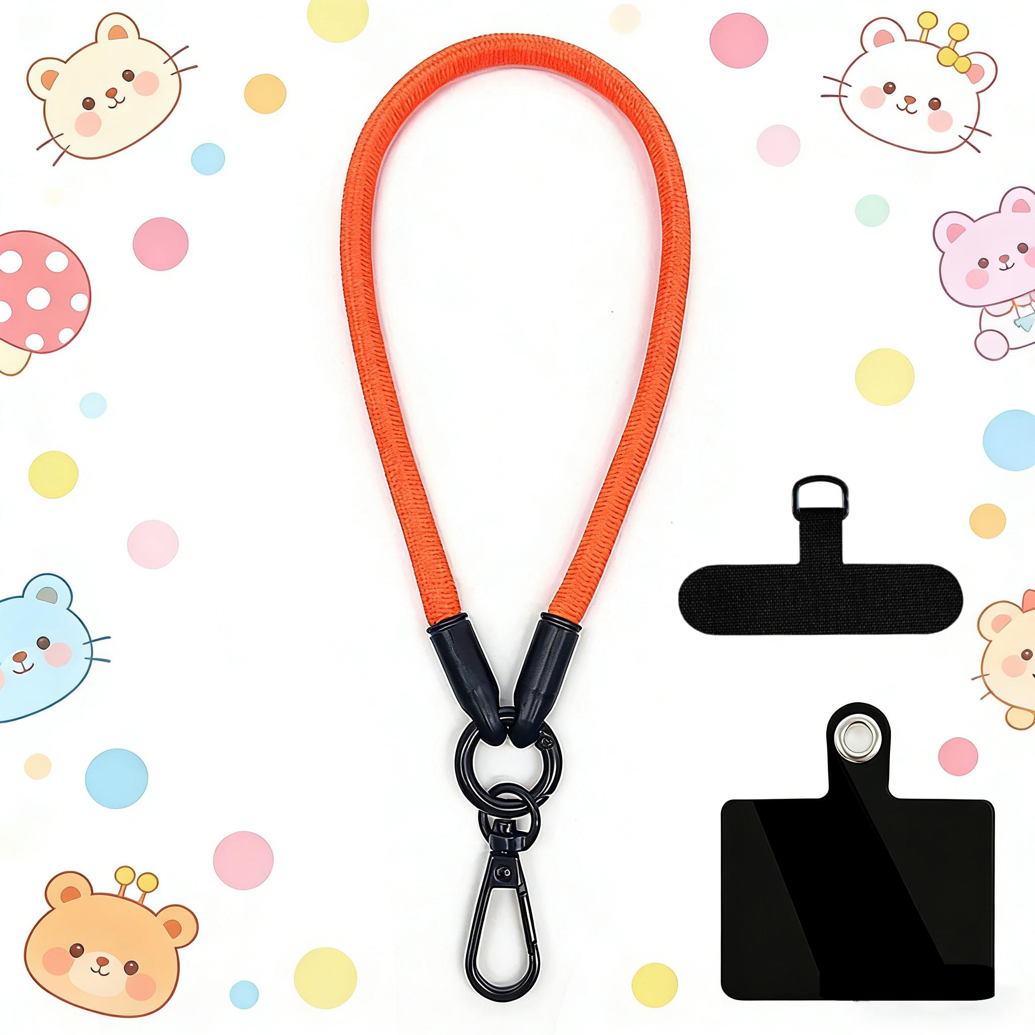 

Cell Phone Case Lanyard Wrist Hand Strap Cord with Card to Hang the Mobile Phone Rope Smartphone Chain Key Strap for iPhone Nylon fiber