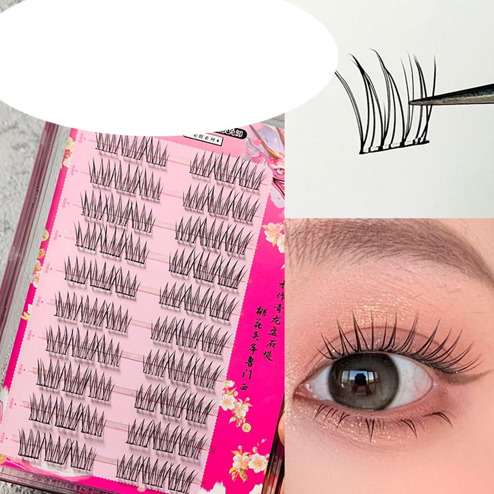Natural Look Self Adhesive Cluster Lashes No Glue Needed Segmented Eyelashes  DIY Eyelash Extension