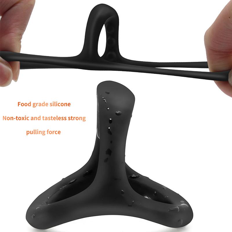 1pc Silicone Penis Cock Ring On For Men Delay Ejaculation Erection Sex Toys For Couple Sex Toy Penis Ring Man Dick Enlarger Ring