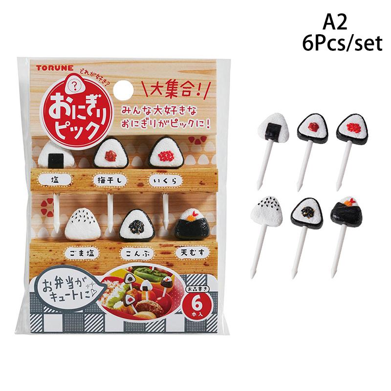 Fruitvork Bladeren Bloemen Driedimensionale Vogelkooi Kerstman Cartoon Panda Dolfijn Bloemkoolhoofd Kinderen Lunch Decoratie