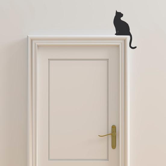Türrahmen-Dekoration, Halloween, exquisite Katzenform, Acryl-Türrahmen-Ornament für Zuhause, Festival, Dekoration