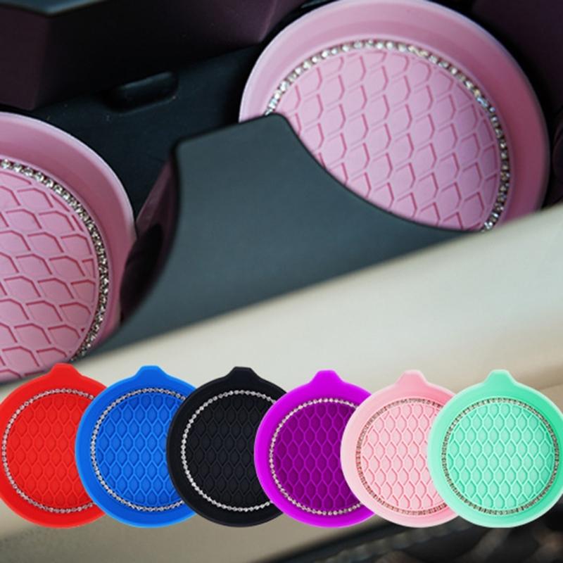 Car Cup Holder Mat Bottle Holder Insert Coasters Recessed Interior Accessory