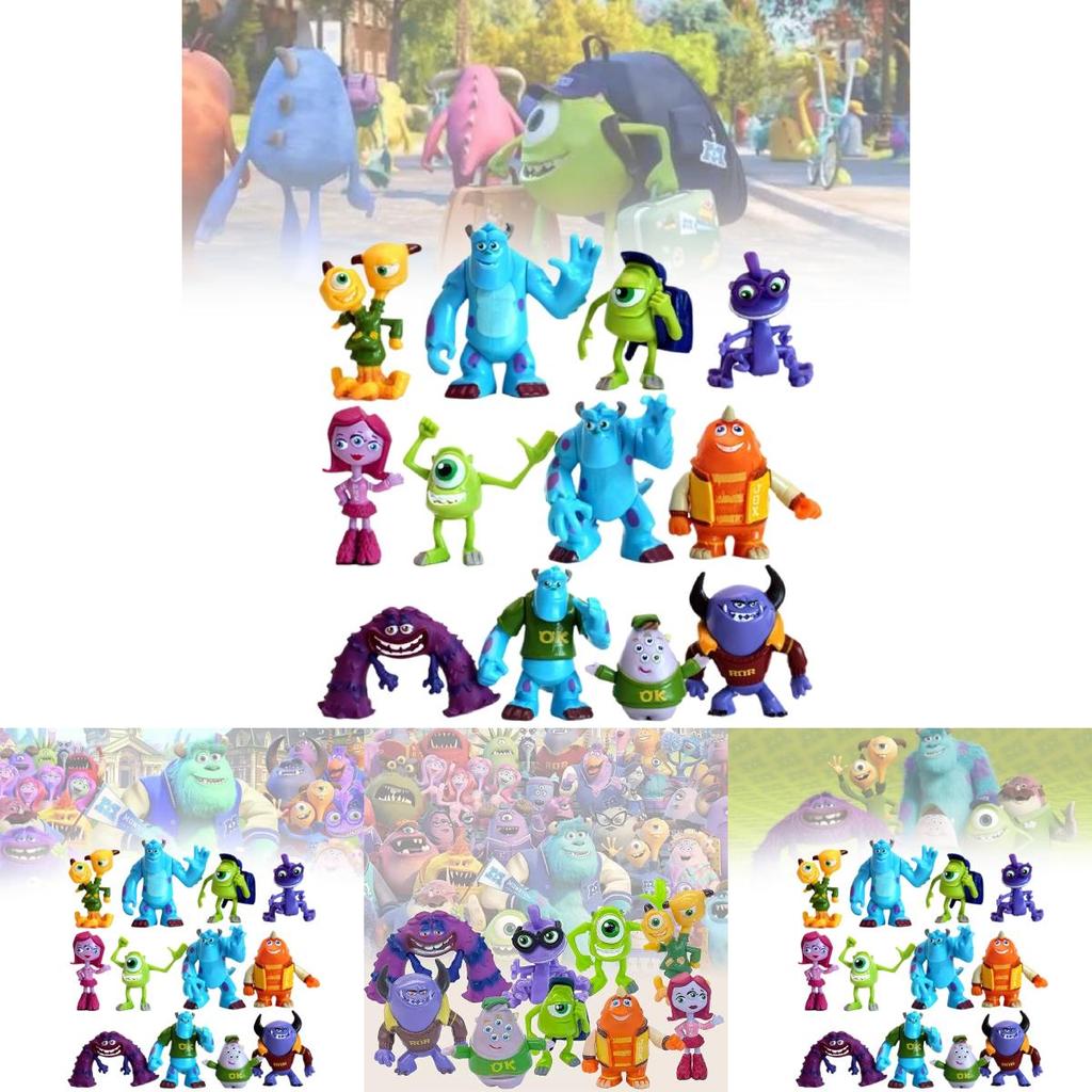 12 Unique Pvc Monster Dolls From Monster University Creative Figurines For Collectors
