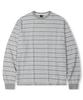 Mubeun Multi-Stripe Long Sleeve T-Shirt Gray