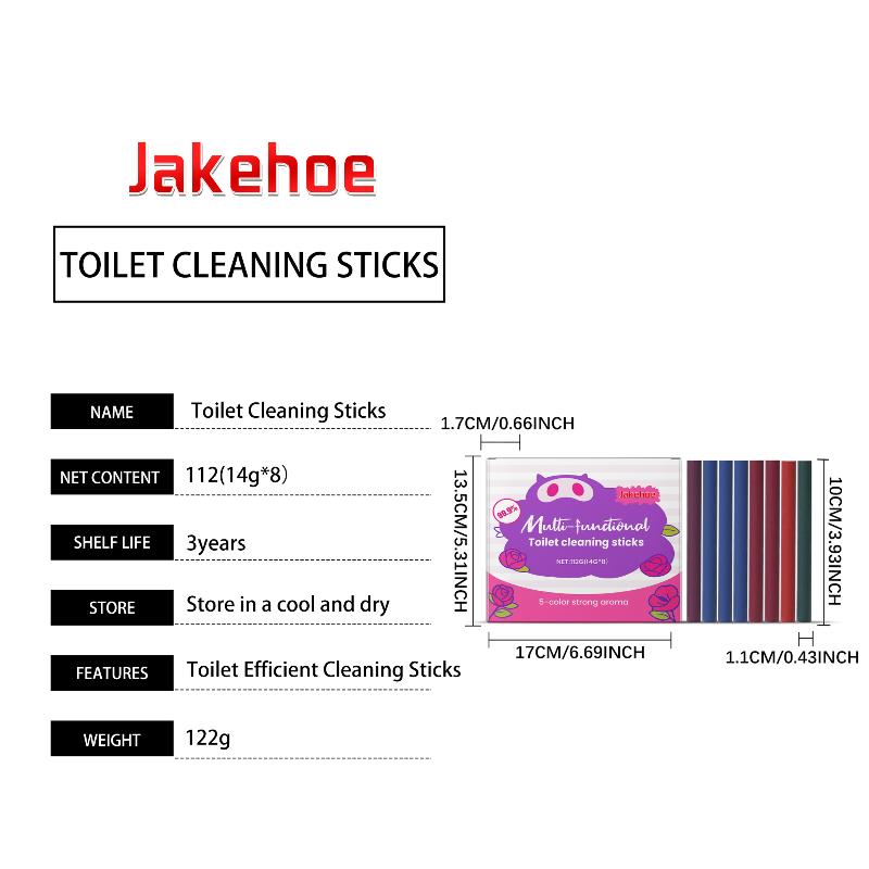 Toilet Cleaner Sticks Long Lasting Scent Strong Deodorizing Power for Home Bathroom Toilet Tank Cleaning Solutions