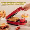 Máquina de café da manhã, máquina de fazer pão, máquina de sanduíche doméstica removível, alimentos leves, torradeira pequena, máquina de waffle